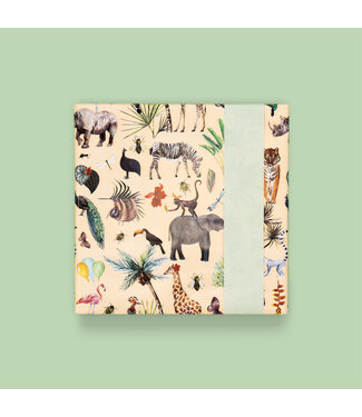 Piraten & Prinsessen Ingepakt in Jungle Beige - Pistache cadeaupapier