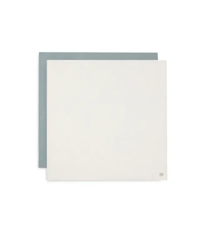 Jollein Hydrofiele Doek Large 115x115cm - Sea Green/Ivory - 2 Stuks