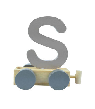 JEP! Kids Houten Trein letter S Sand