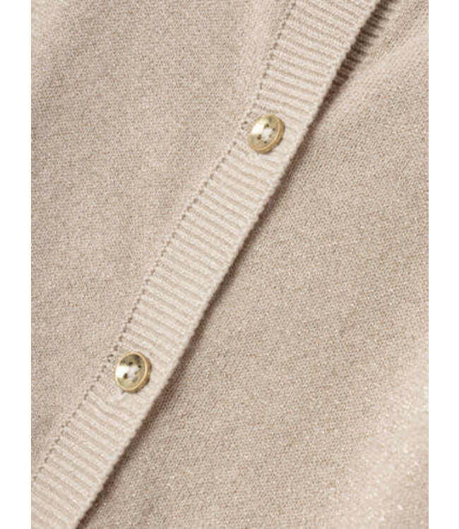 Name it mini 13233184 NMFABINNE LS KNIT CARD NOOS Peyote tone in tone lurex