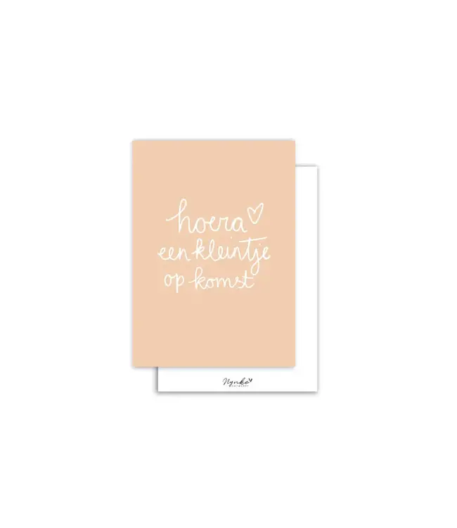 Piraten & Prinsessen Kaart - Hoera een kleintje op komst - enkele kaart