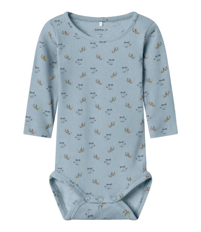 Name it baby NBMKOALKAB LS BODY 13244477 Dusty Blue