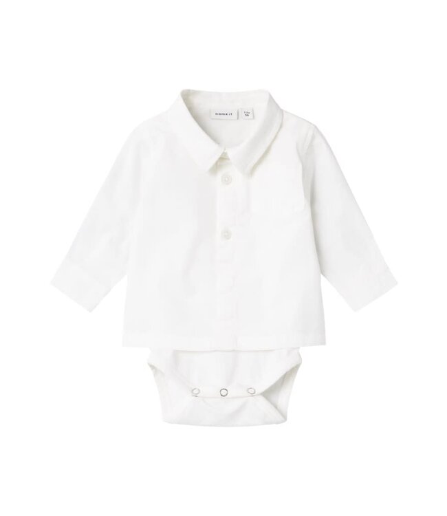 Name it baby 13222834 NBMROAH SHIRTBODY R Bright White