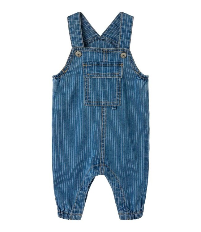 Name it baby 13240579 NBMDEVIN STRIPE DNM OVERALL Medium Blue Denim .