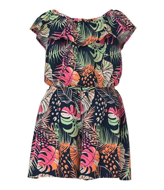 Name it mini CS 13218322 NMFVINAYA SS  PLAYSUIT Navy Blazer FRESH TROPICAL
