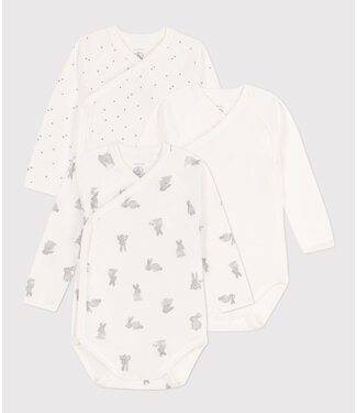 Petit Bateau 3  ROMPERTJES lange mouw