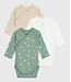 Petit Bateau Set van katoenen babybody's met lange mouwen en print A0DZP