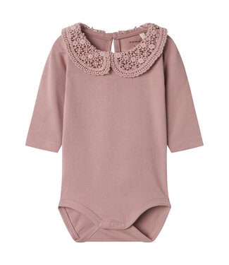 Name it baby Romper met kraag - Deauville Mauve
