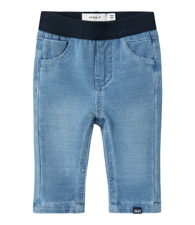 Name it baby 13217777 NBMSILAS SLIM SWE JEANS - Light Blue Denim