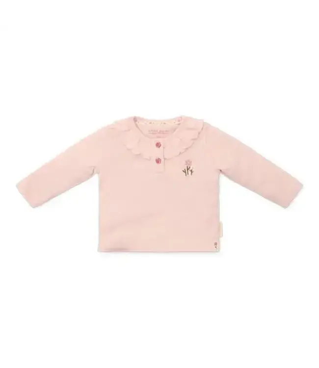 Little Dutch Shirt lange mouw - Ruches - LichtRoze - Fairy Garden