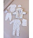 Feetje 50700159 Pak omslagvoet rib AOP - Sleepy Sheepy Creme