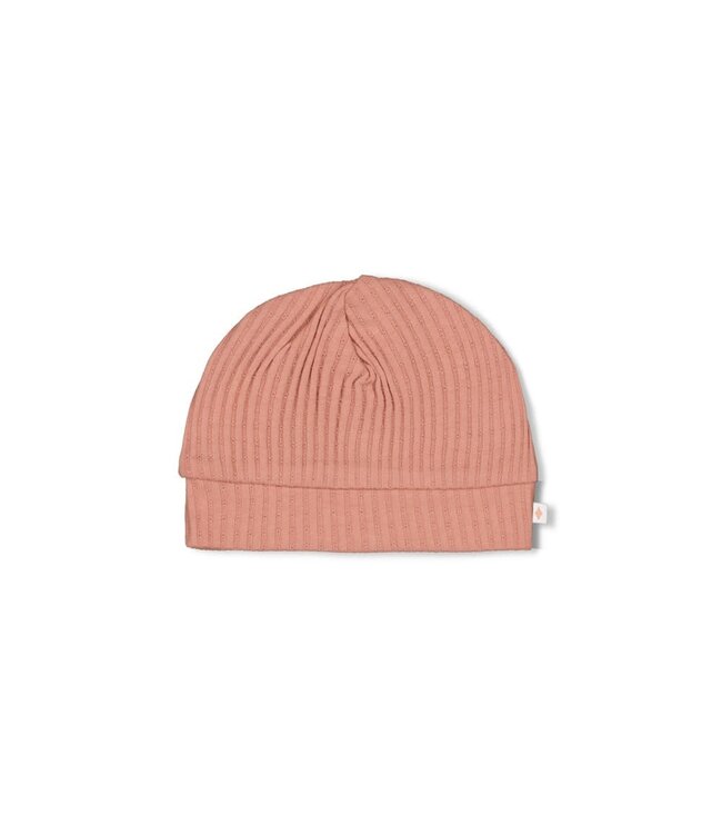 Feetje 53100688 Mutsje ajour rib - Morning Sun Roze