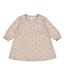 Feetje 51400558 Jurk rib AOP - Morning Sun Taupe melange
