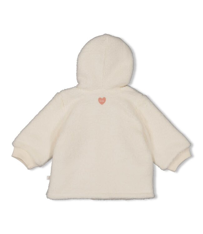 Feetje 51800352 Teddy jasje met capuchon - Morning Sun Offwhite