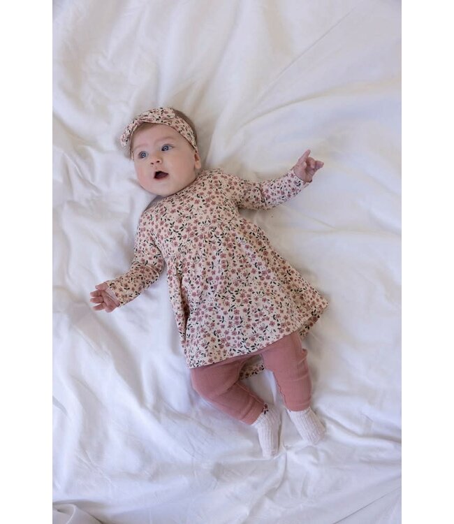 Feetje 52202403 Legging pointelle rib - Woodland Bloom Mauve