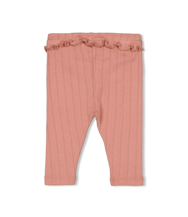 Feetje 52202403 Legging pointelle rib - Woodland Bloom Mauve