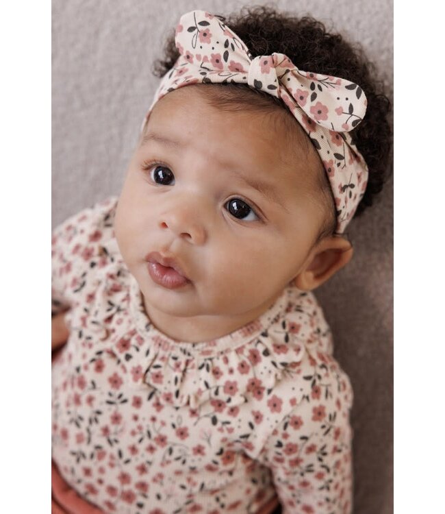 Feetje 50200248 Romper rib AOP - Woodland Bloom Offwhite