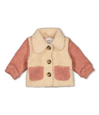 Feetje Bouclé jasje Woodland Bloom