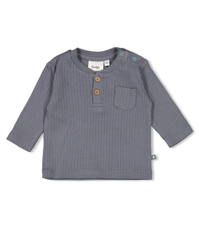 Feetje 51602606 Longsleeve rib - Howdy Blauw
