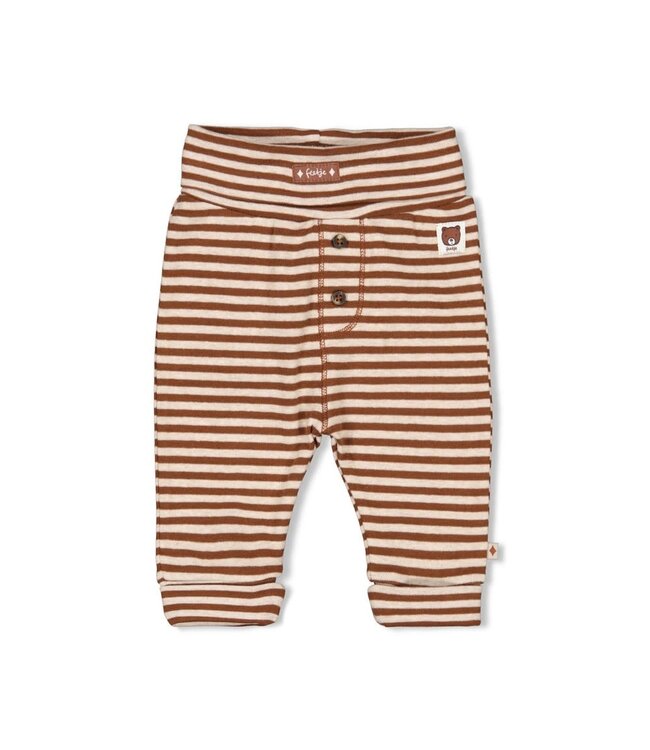 Feetje 52202420 Broek streep - Wild World Bruin