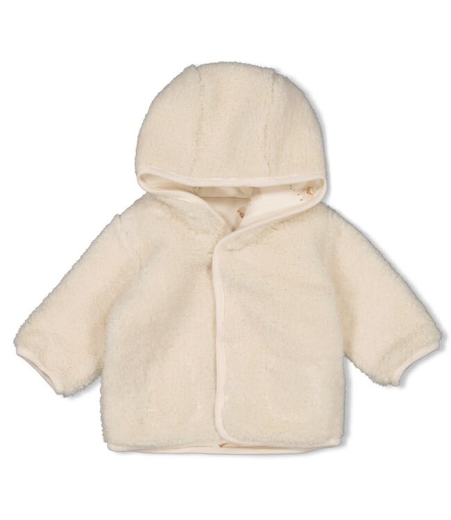 Feetje 51800350 Omkeerbaar teddy jasje met capuchon - Sleepy Sheepy Creme