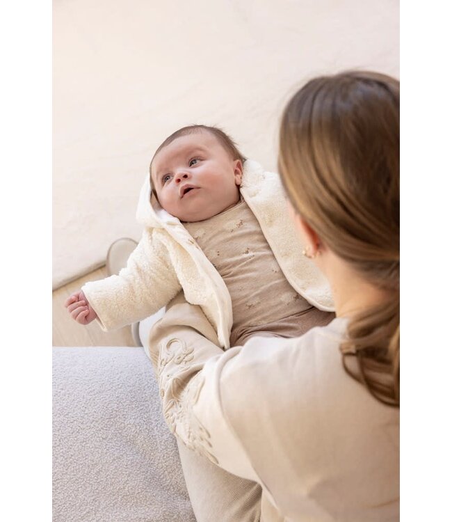 Feetje 51800350 Omkeerbaar teddy jasje met capuchon - Sleepy Sheepy Creme