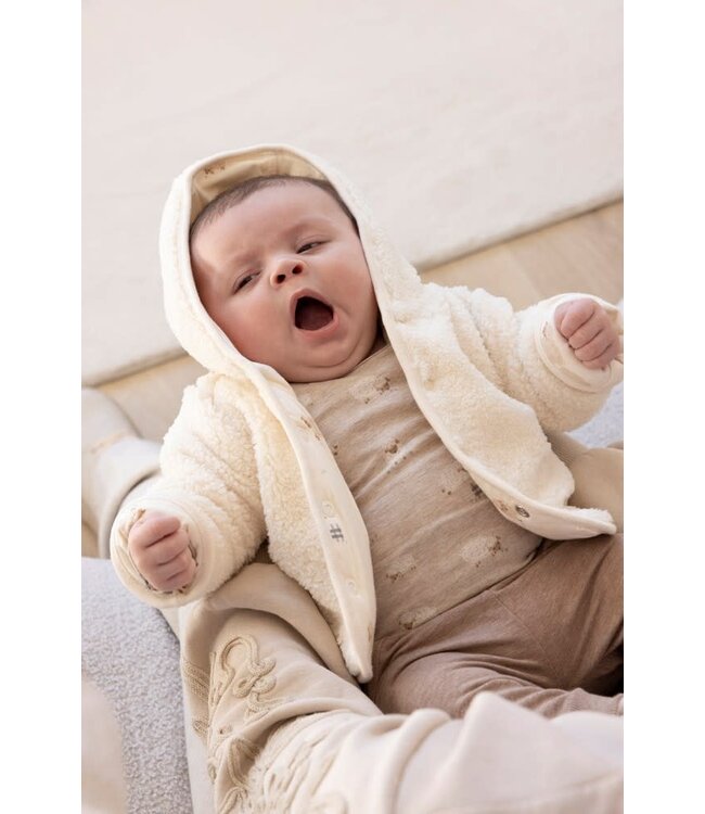 Feetje 51800350 Omkeerbaar teddy jasje met capuchon - Sleepy Sheepy Creme