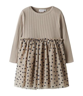 Name it mini Tule jurk - Island Fossil