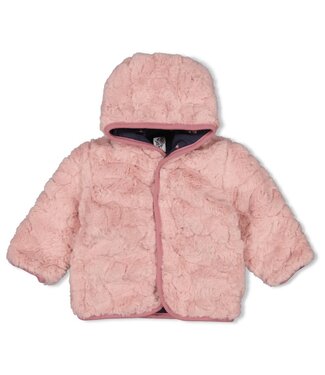 Feetje 51800355 Omkeerbaar fake fur jasje met capuchon - Swanlake Roze