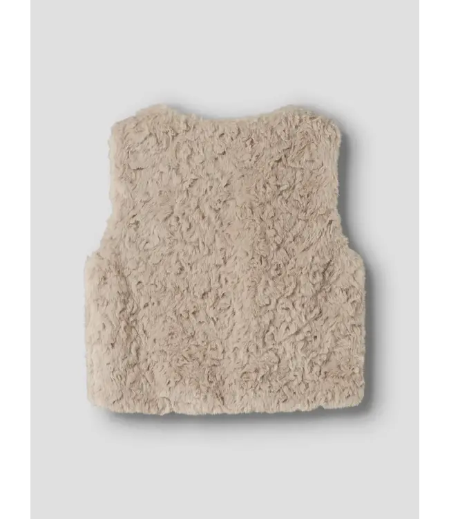 Name it mini Nmfnano fake fur vest 13246076 Island Fossil