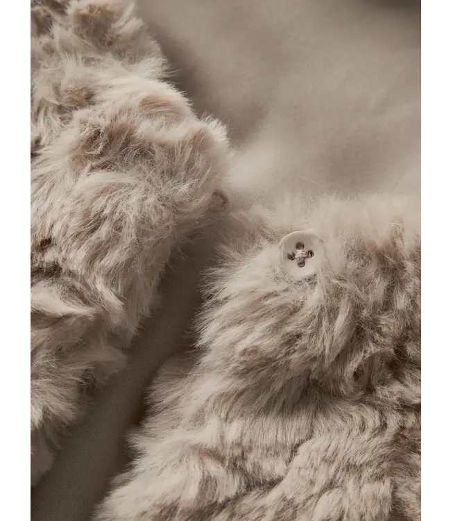 Name it mini Nmfnano fake fur vest 13246076 Island Fossil