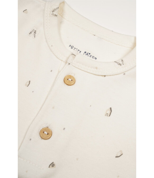 Petite Maison Ko tshirt Longsleeve with placket E000-7401 aop cars