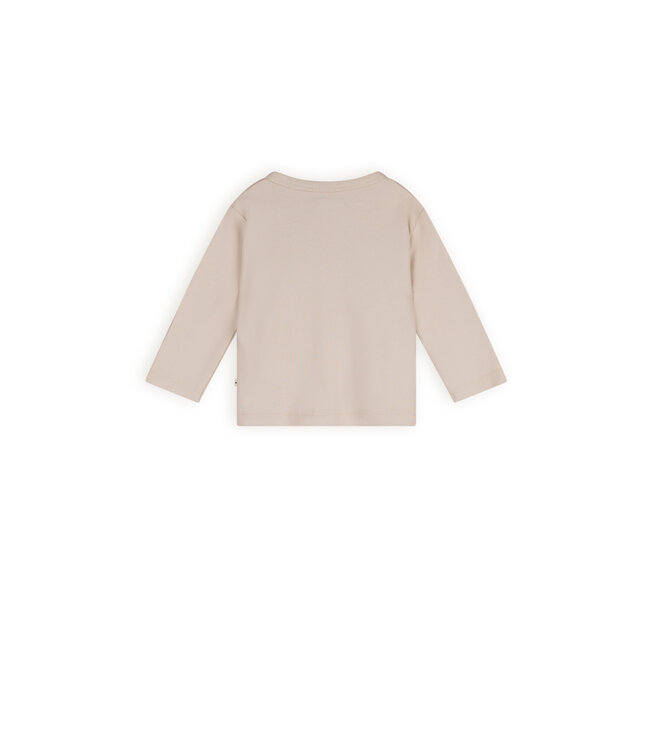 Petite Maison Ko tshirt Longsleeve with placket E000-7401 oatmeal