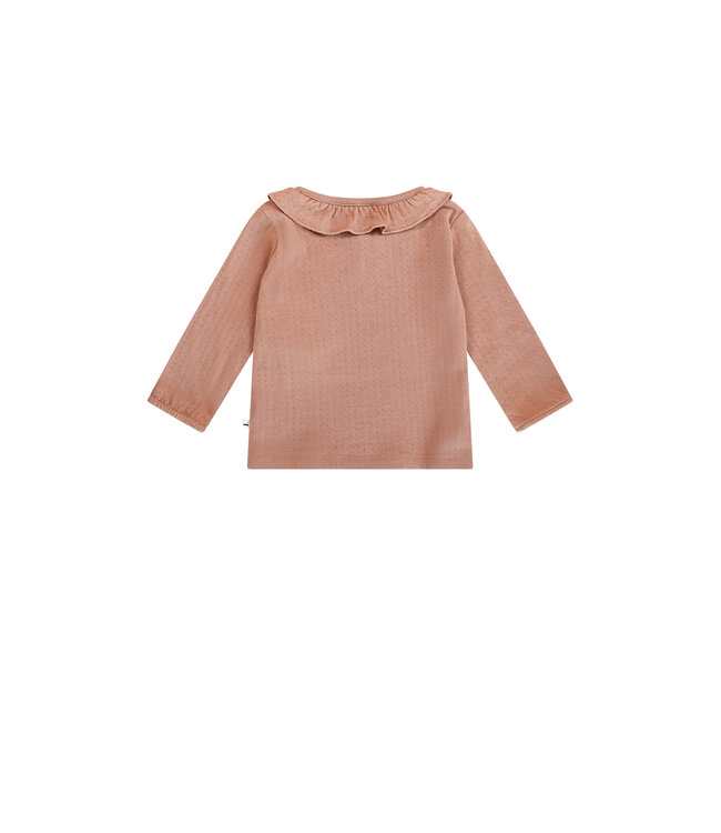 Petite Maison Kaya tshirt Longsleeve ruffle E000-7400 Caramel