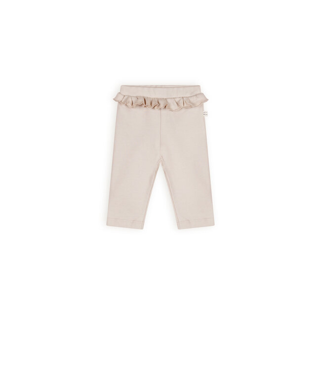 Petite Maison Skyler pants with ruffle detail at waist oatmeal E000-7600