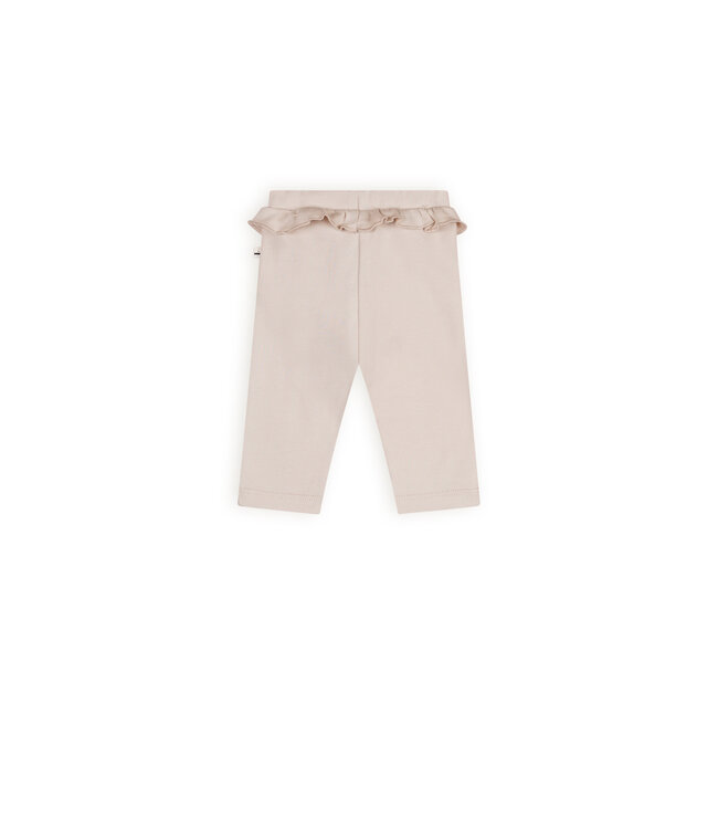 Petite Maison Skyler pants with ruffle detail at waist oatmeal E000-7600