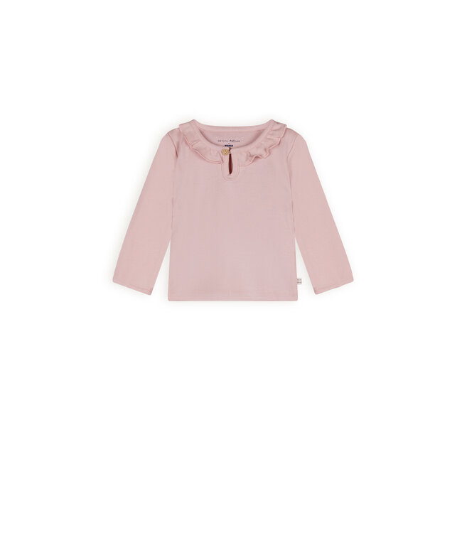 Petite Maison Kaya tshirt Longsleeve ruffle E000-7400 Pastel Pink