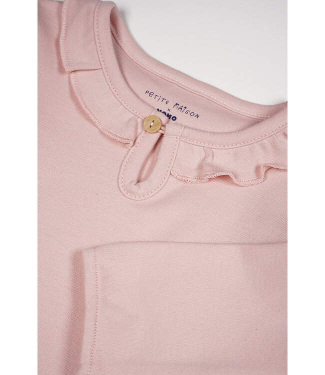 Petite Maison Kaya tshirt Longsleeve ruffle E000-7400 Pastel Pink