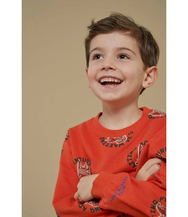 Sturdy 71600631 Sweater AOP - Chasing Trails Oranje