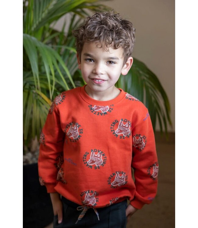 Sturdy 71600631 Sweater AOP - Chasing Trails Oranje