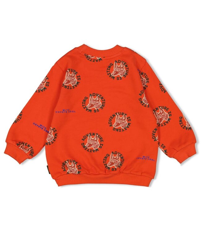 Sturdy 71600631 Sweater AOP - Chasing Trails Oranje