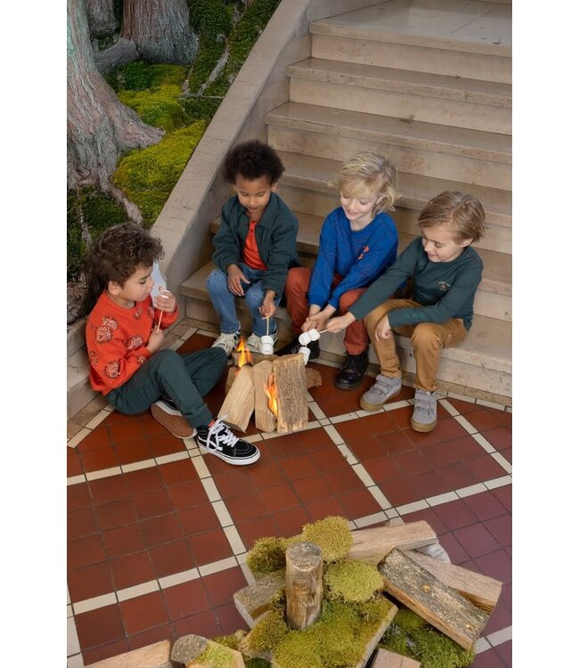 Sturdy 71600631 Sweater AOP - Chasing Trails Oranje