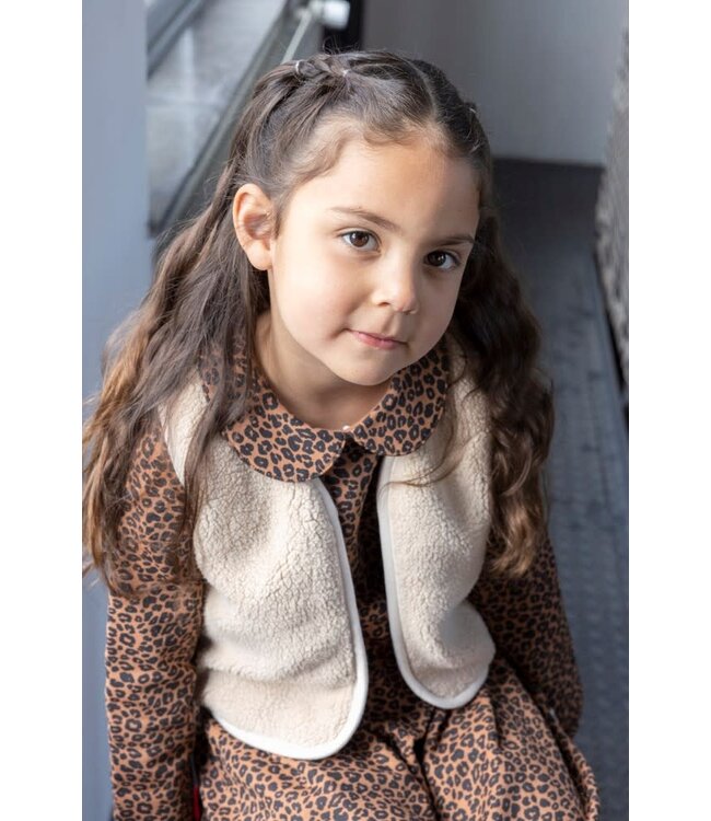 Jubel 91200020 Teddy gilet - Queen Of Hearts Offwhite