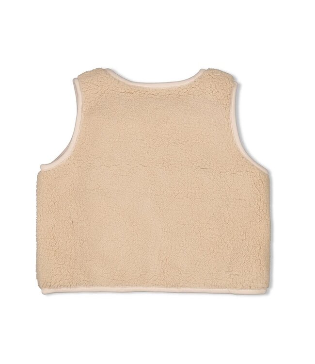 Jubel 91200020 Teddy gilet - Queen Of Hearts Offwhite