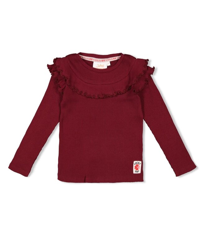Jubel 91600440 Longsleeve rib - Queen Of Hearts Bordeaux