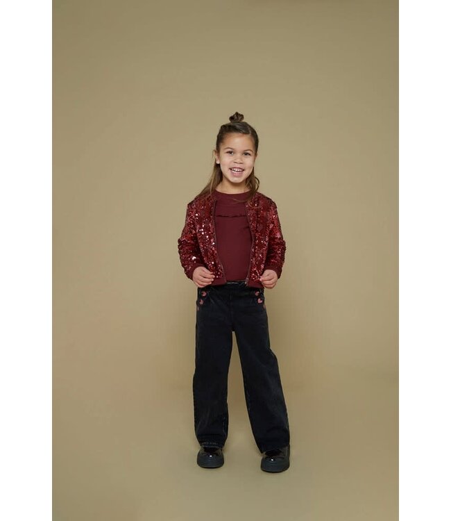 Jubel 91600440 Longsleeve rib - Queen Of Hearts Bordeaux