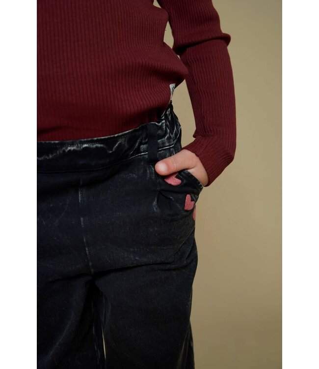 Jubel 91600440 Longsleeve rib - Queen Of Hearts Bordeaux