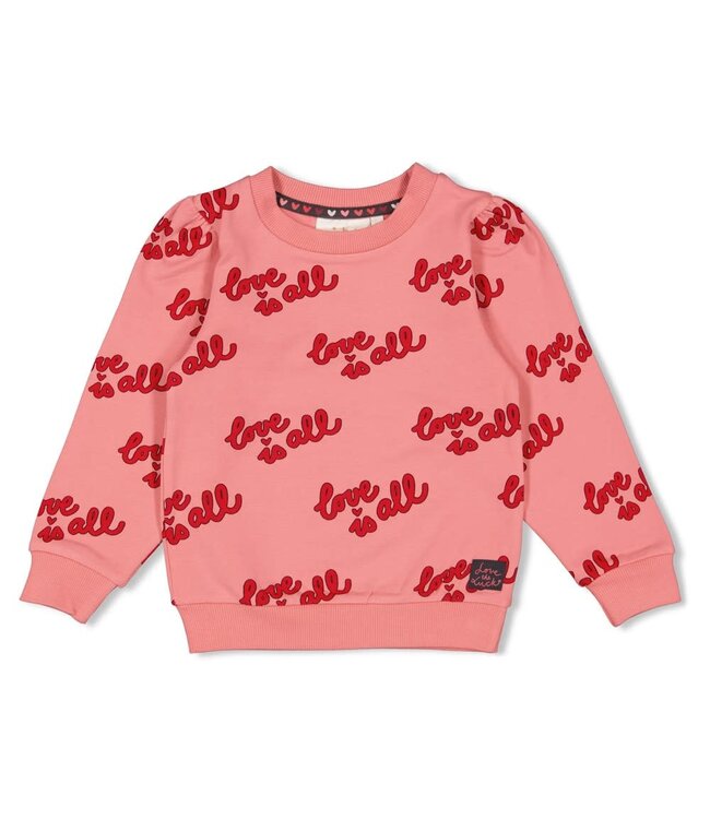 Jubel 91600444 Sweater AOP - Queen Of Hearts l.Roze