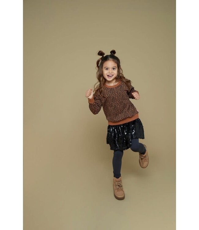 Jubel 91600456 Sweater AOP - Queen Of Hearts Bruin