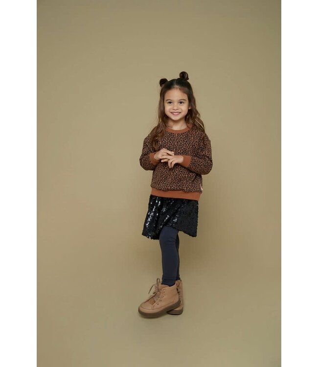 Jubel 91600456 Sweater AOP - Queen Of Hearts Bruin